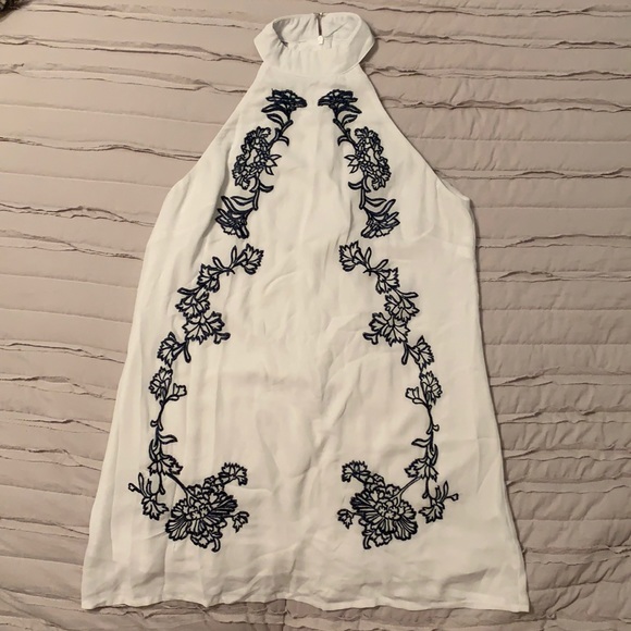 Dresses & Skirts - White halter neck dress